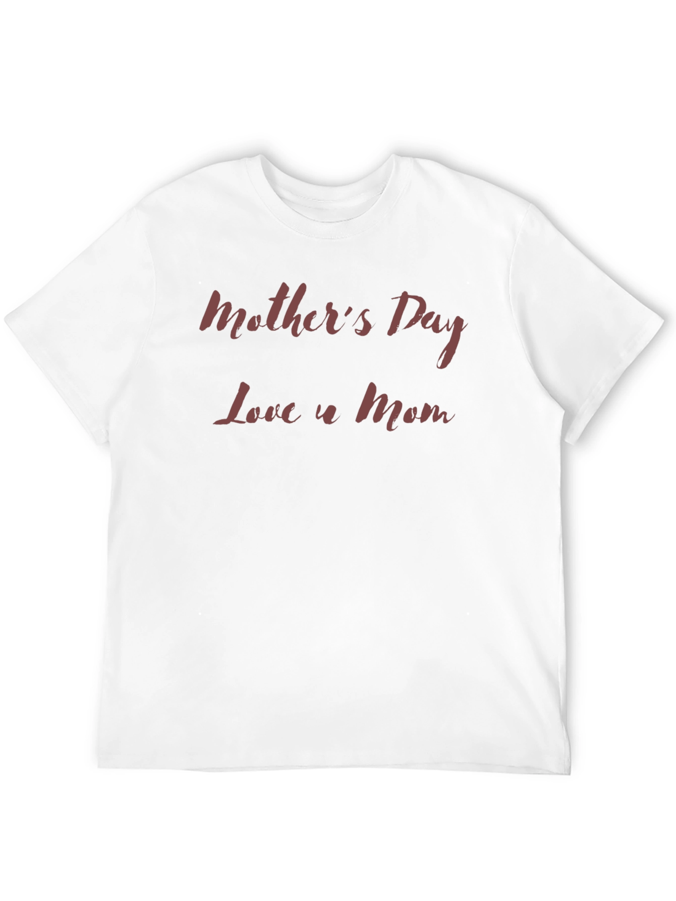 Mothers Day Love U Mom Black T-Shirt