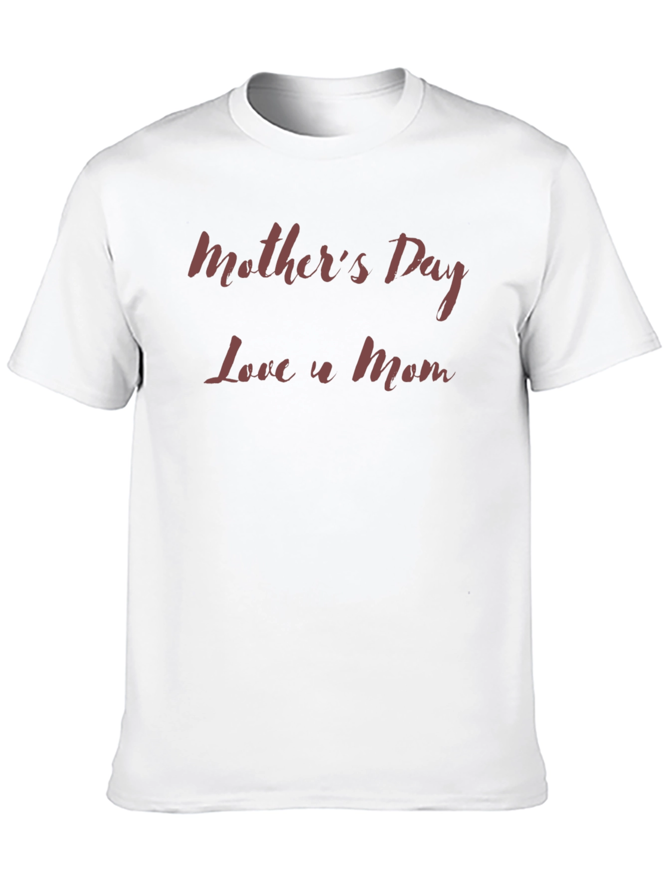 Mothers Day Love U Mom Black T-Shirt