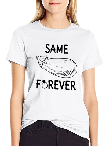 Same Eggplant Forever Graphic T-Shirt