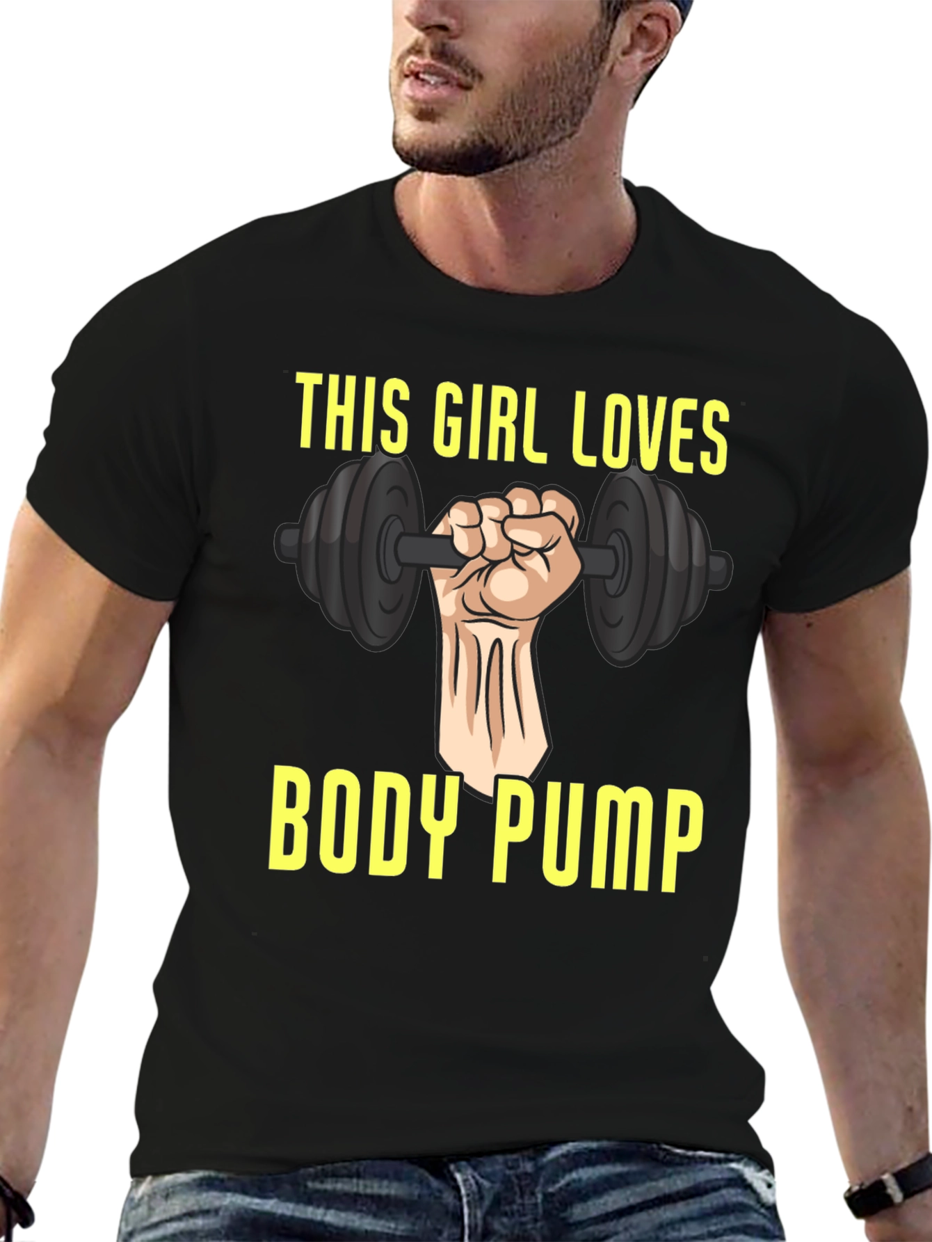 This Girl Loves Body Pump Graphic T-Shirt