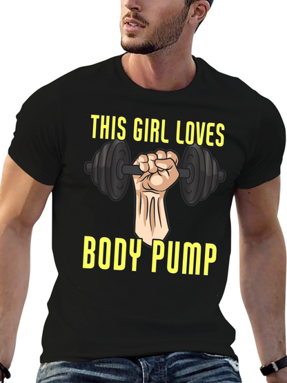 This Girl Loves Body Pump Graphic T-Shirt