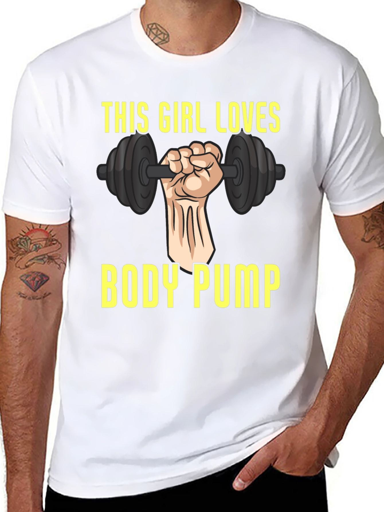This Girl Loves Body Pump Graphic T-Shirt