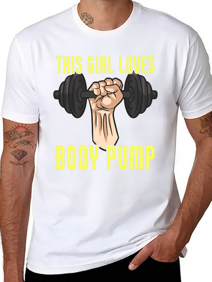 This Girl Loves Body Pump Graphic T-Shirt