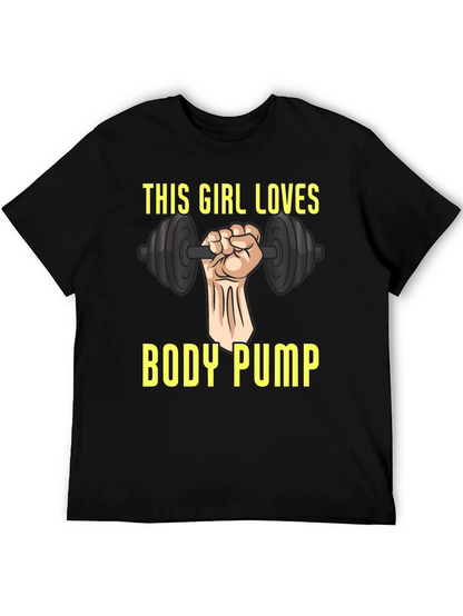 This Girl Loves Body Pump Graphic T-Shirt