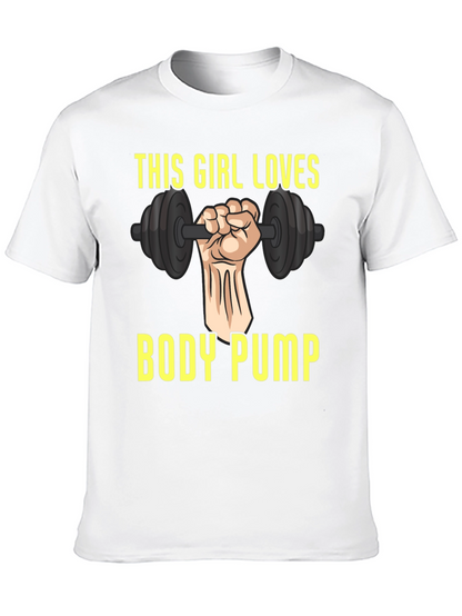This Girl Loves Body Pump Graphic T-Shirt