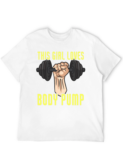 This Girl Loves Body Pump Graphic T-Shirt