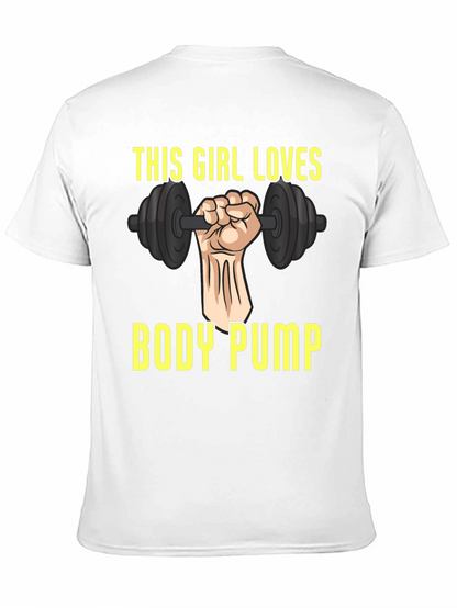 This Girl Loves Body Pump Graphic T-Shirt
