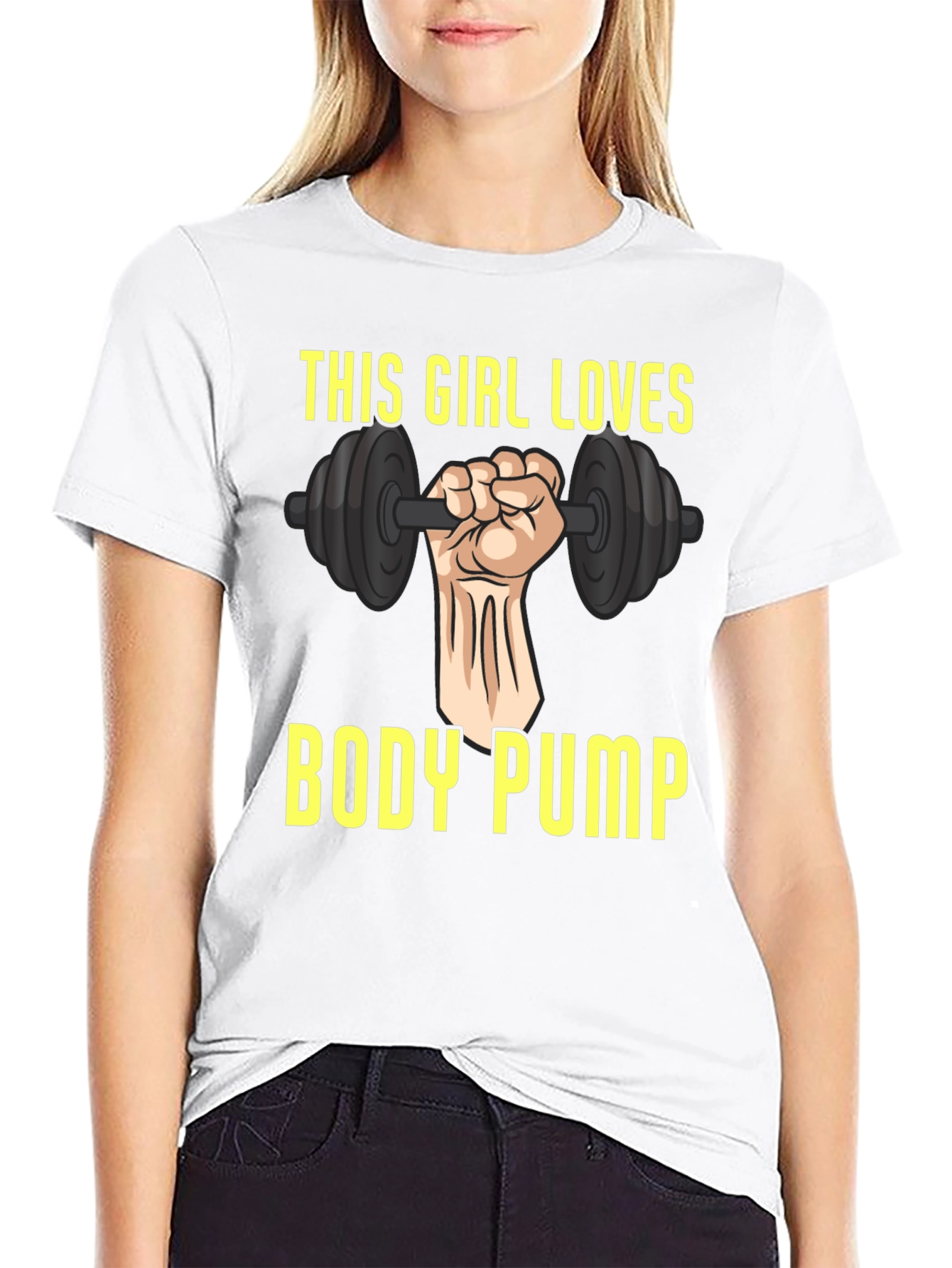 This Girl Loves Body Pump Graphic T-Shirt