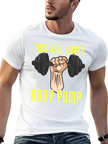 This Girl Loves Body Pump Graphic T-Shirt