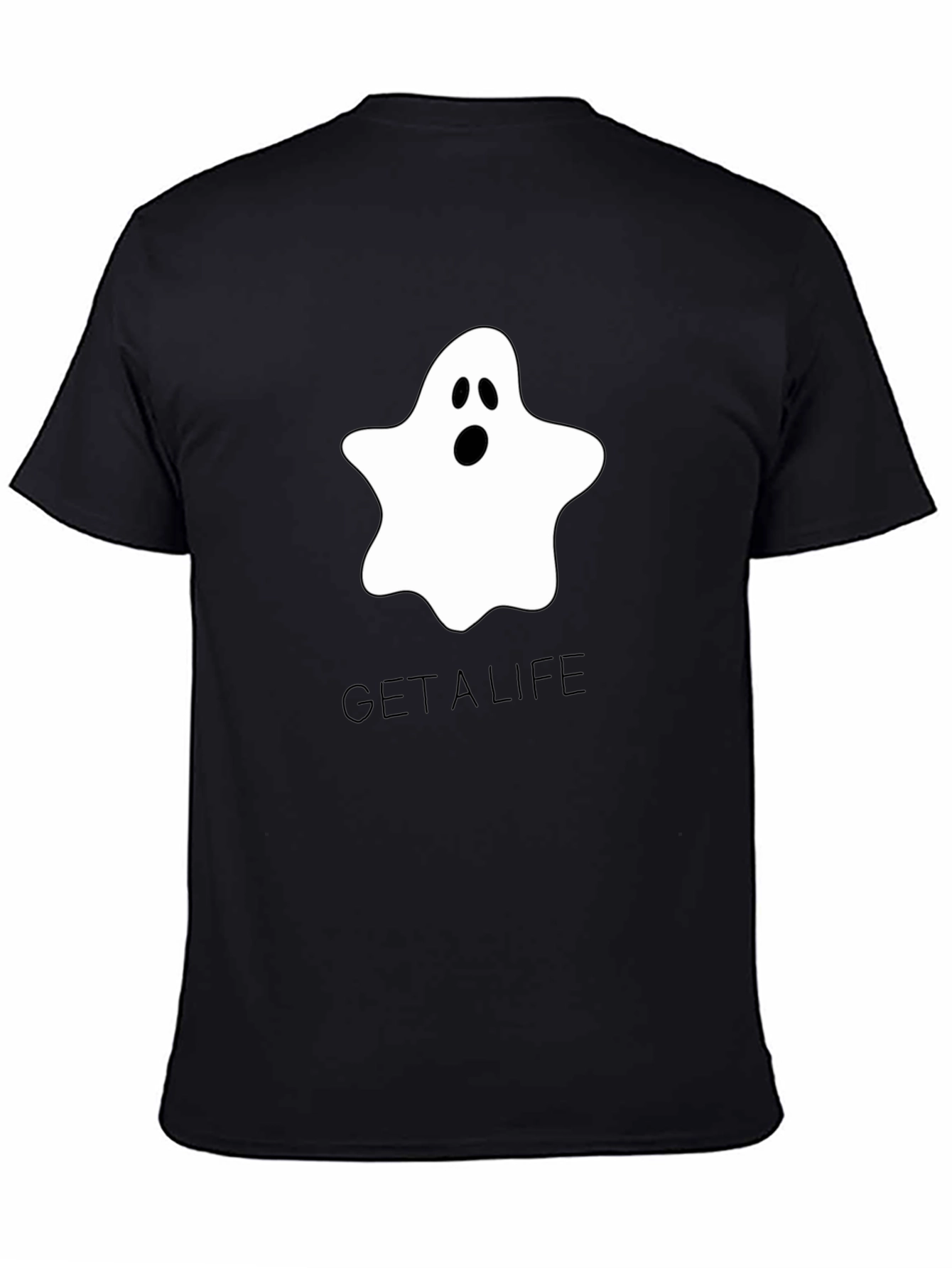 Ghost Get A Life Black T-Shirt