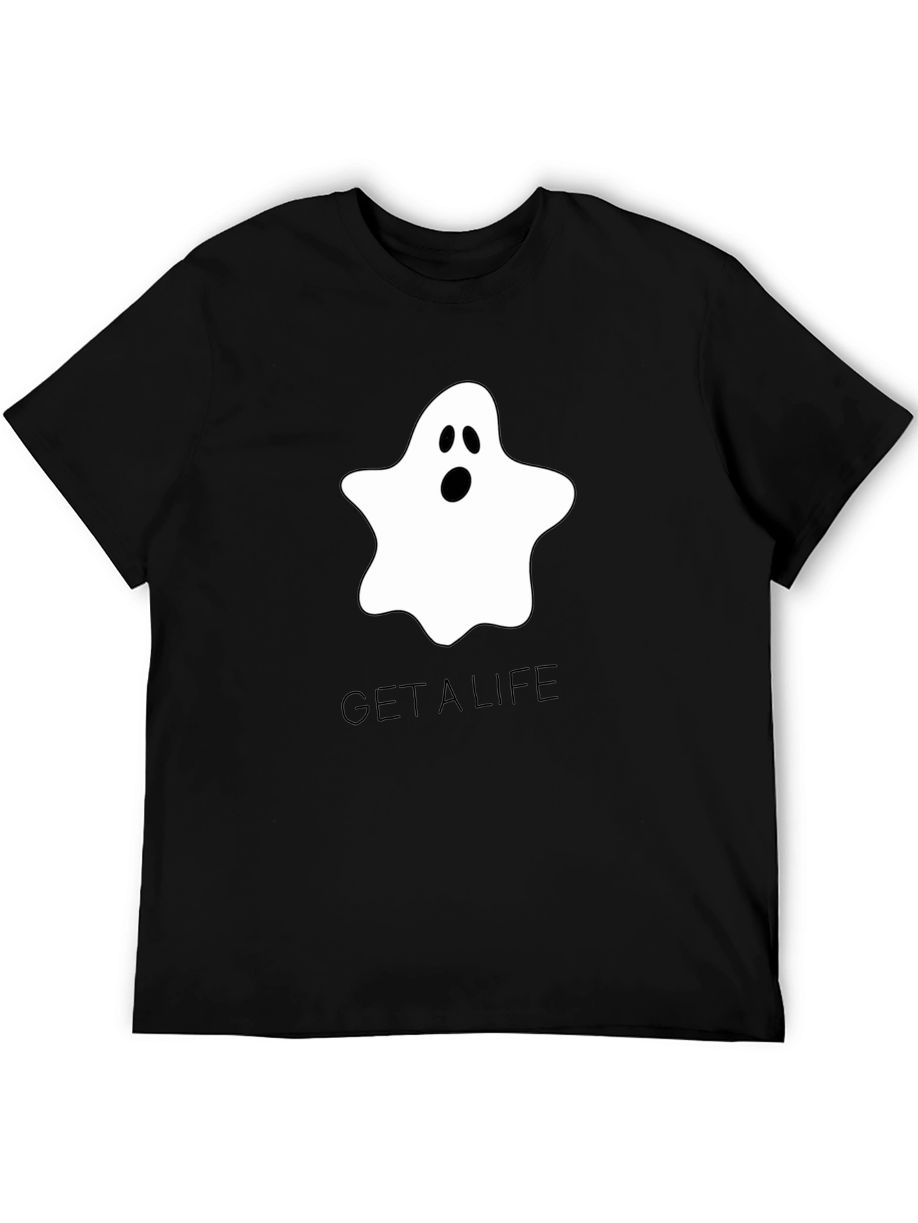 Ghost Get A Life Black T-Shirt