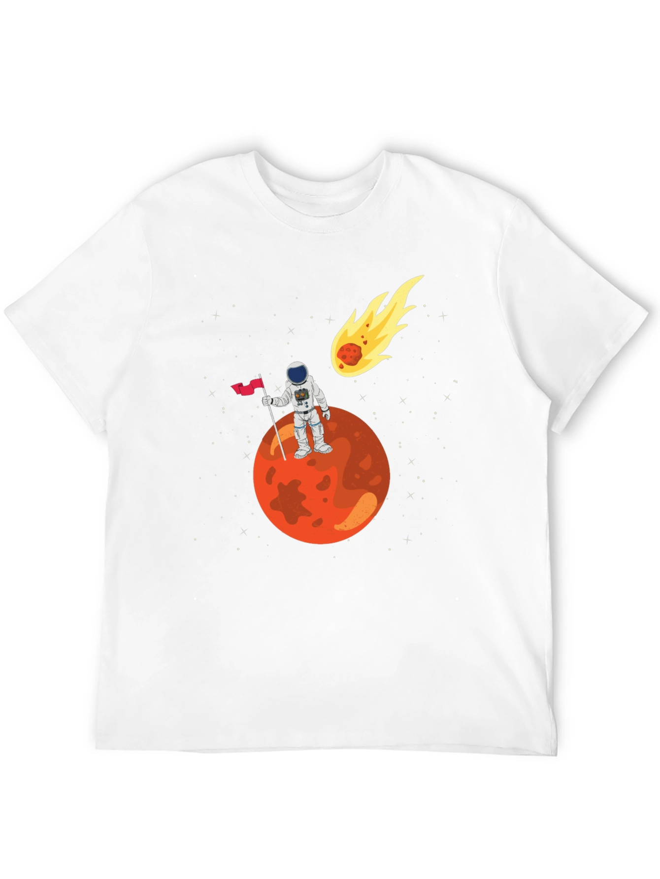 Astronaut on Mars Graphic T-Shirt