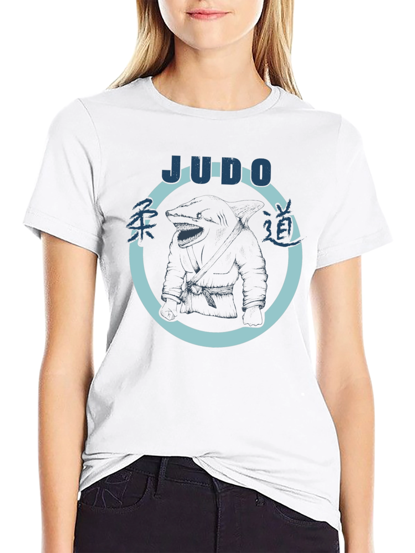 Judo Shark Black T-Shirt