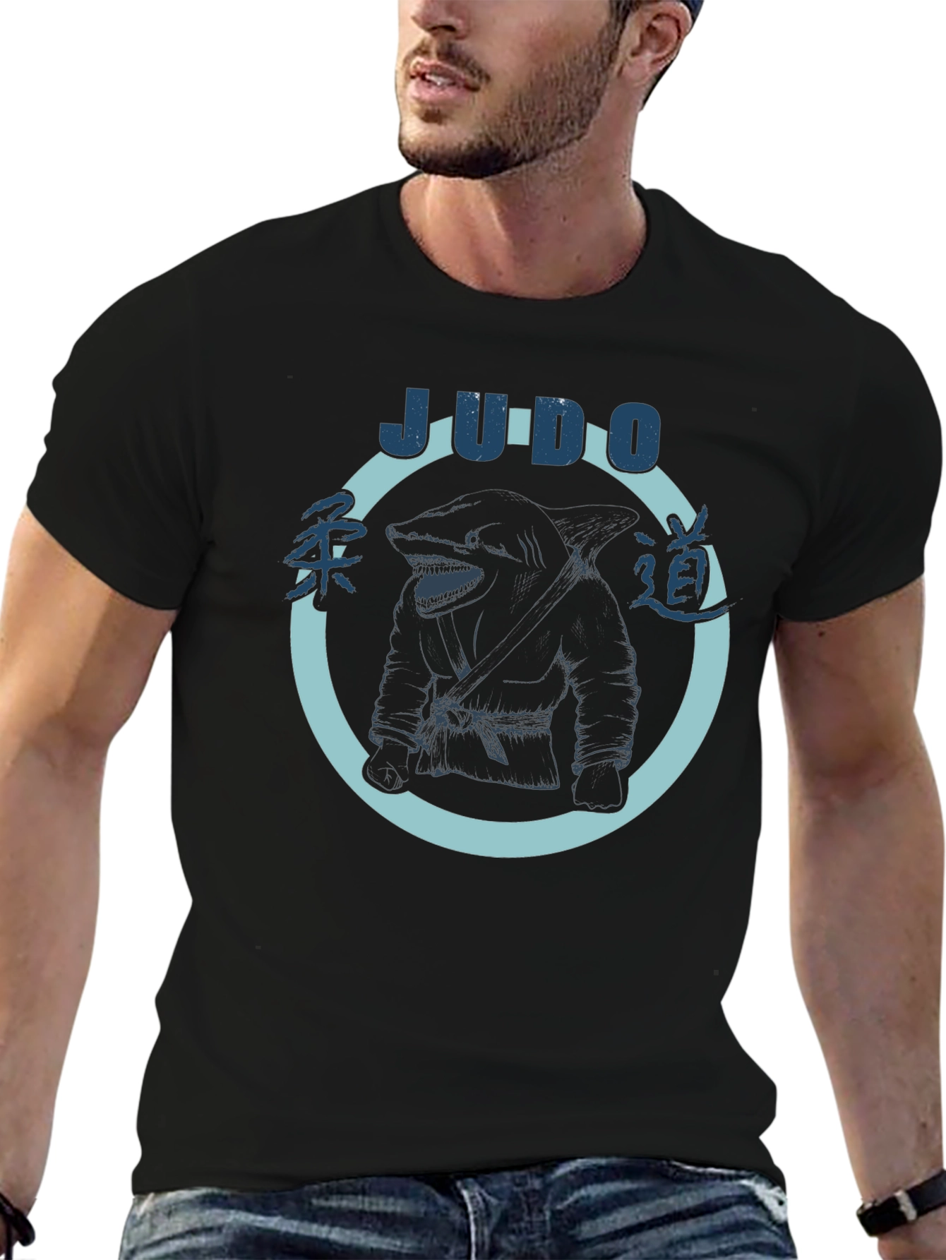 Judo Shark Black T-Shirt