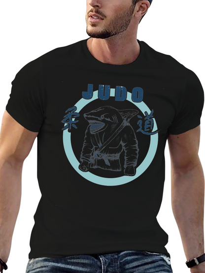 Judo Shark Black T-Shirt