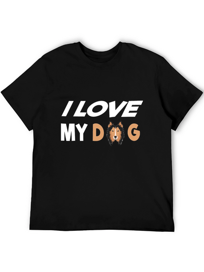 I Love My Dog Black T-Shirt