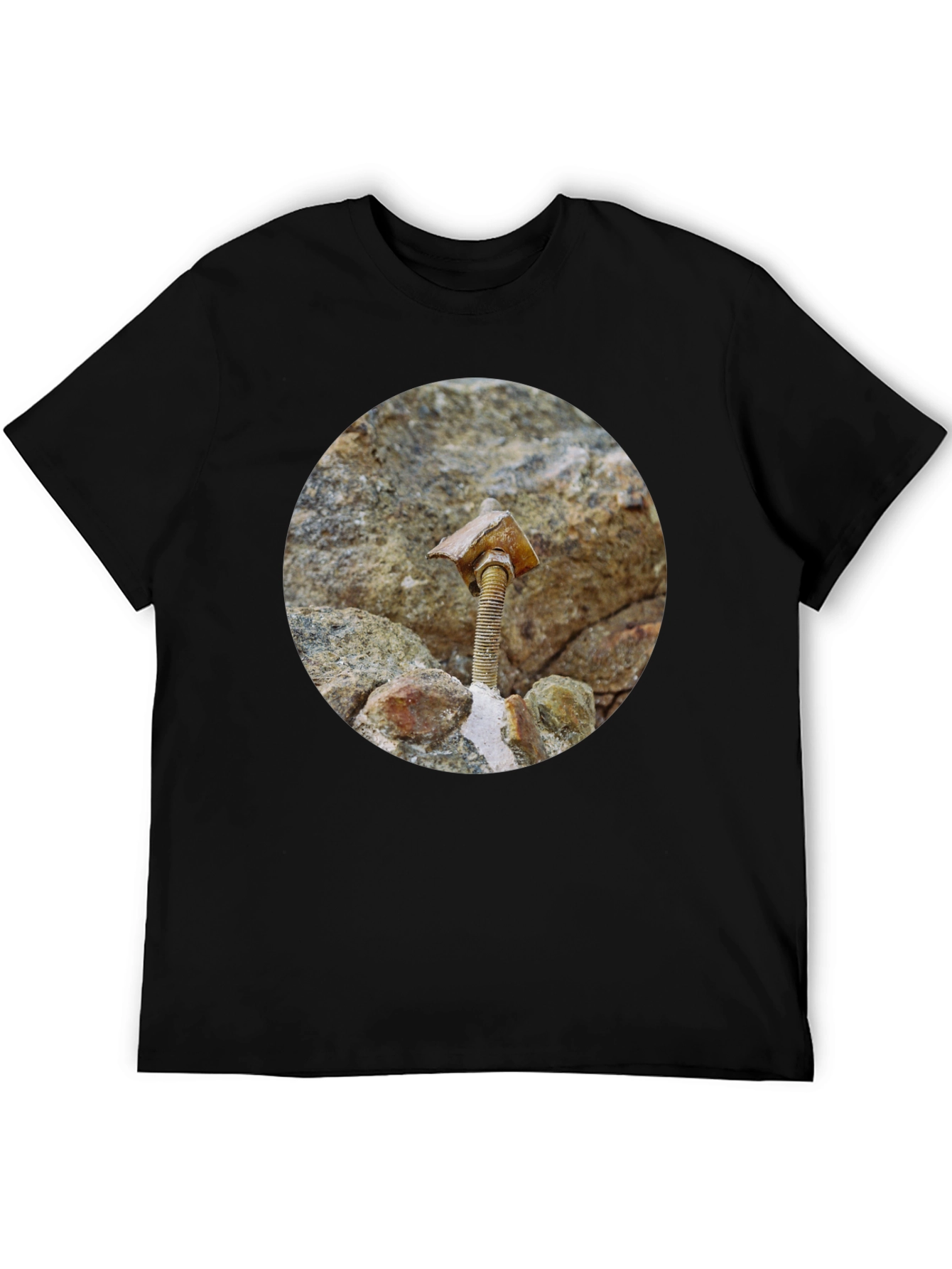 Unique Bolt & Stone T-Shirt - Abstract Art Tee