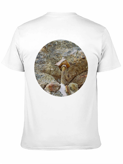 Unique Bolt & Stone T-Shirt - Abstract Art Tee