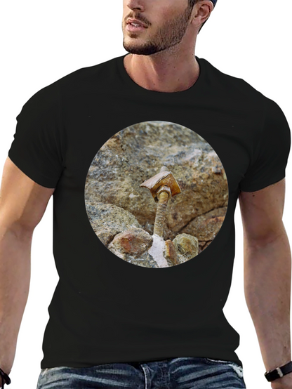 Unique Bolt & Stone T-Shirt - Abstract Art Tee