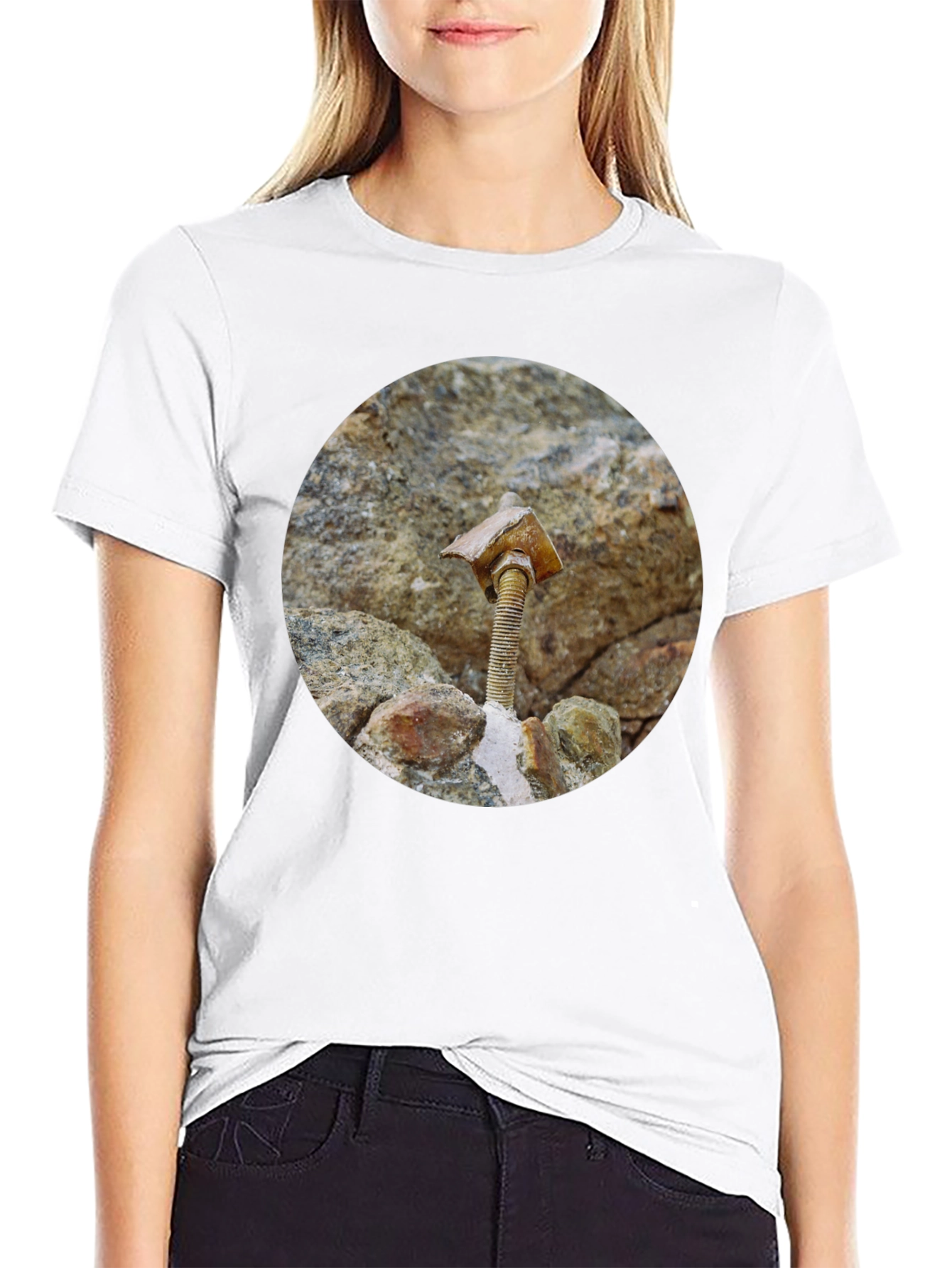 Unique Bolt & Stone T-Shirt - Abstract Art Tee