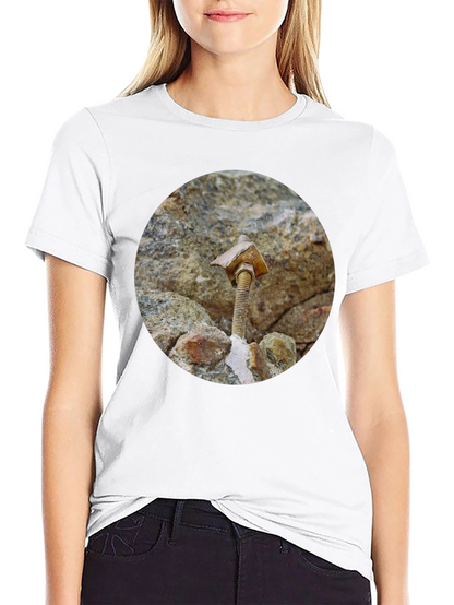 Unique Bolt & Stone T-Shirt - Abstract Art Tee