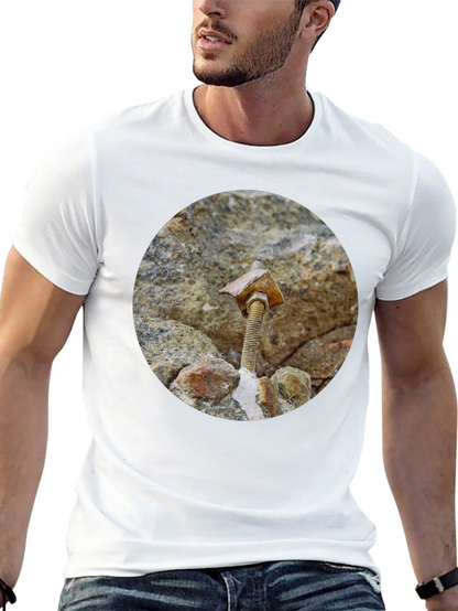 Unique Bolt & Stone T-Shirt - Abstract Art Tee