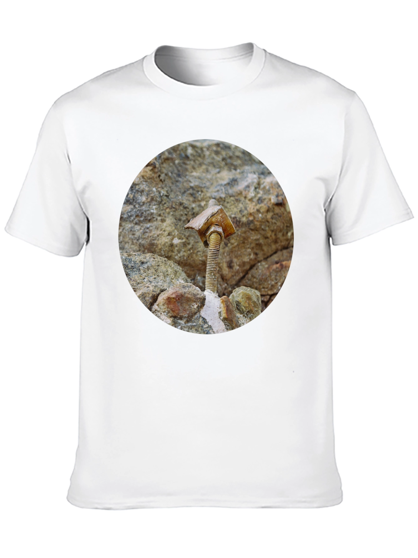 Unique Bolt & Stone T-Shirt - Abstract Art Tee