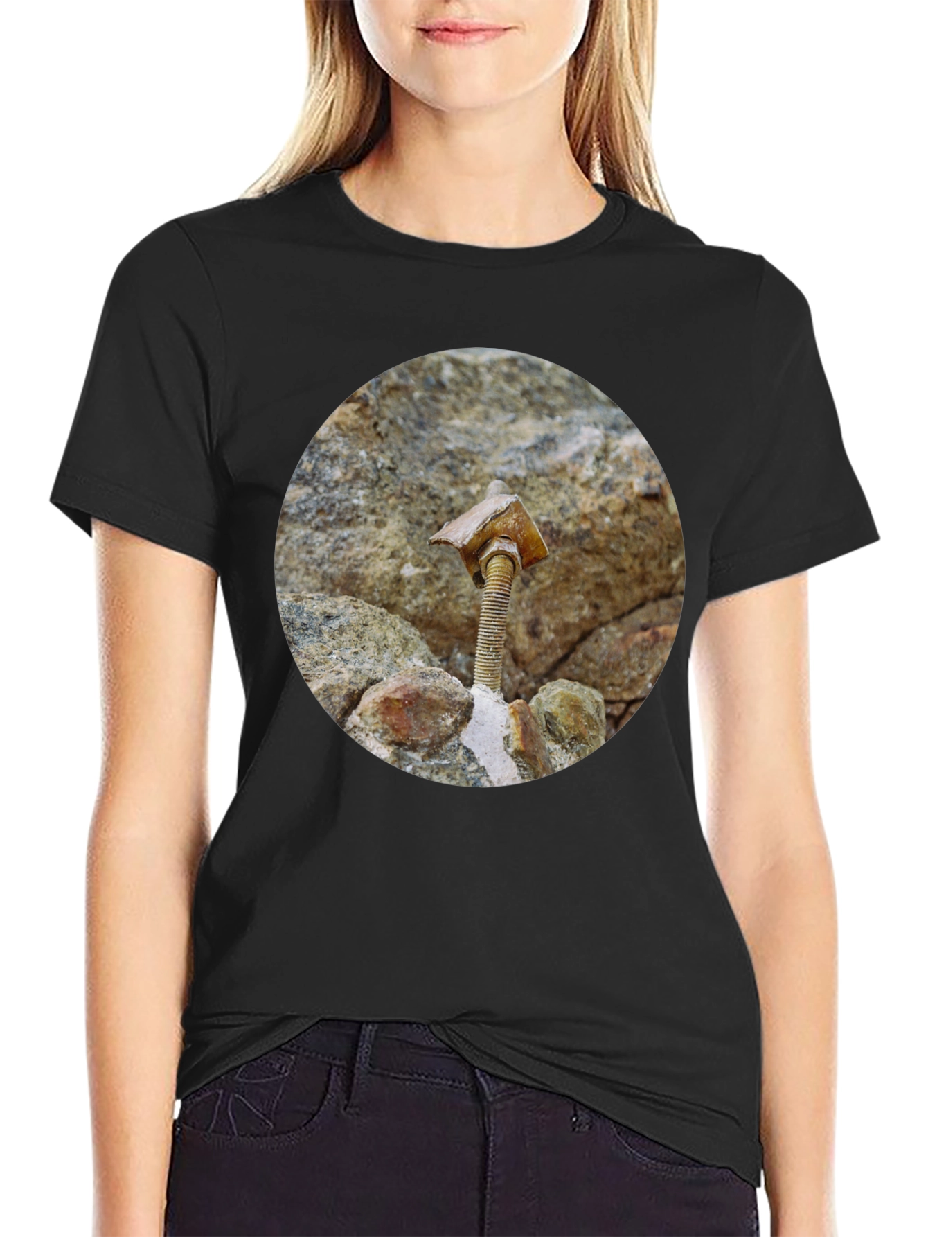 Unique Bolt & Stone T-Shirt - Abstract Art Tee