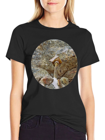 Unique Bolt & Stone T-Shirt - Abstract Art Tee