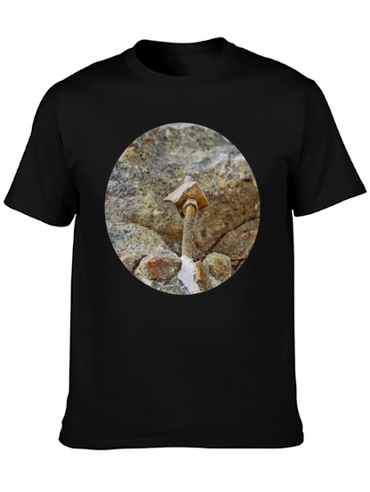 Unique Bolt & Stone T-Shirt - Abstract Art Tee