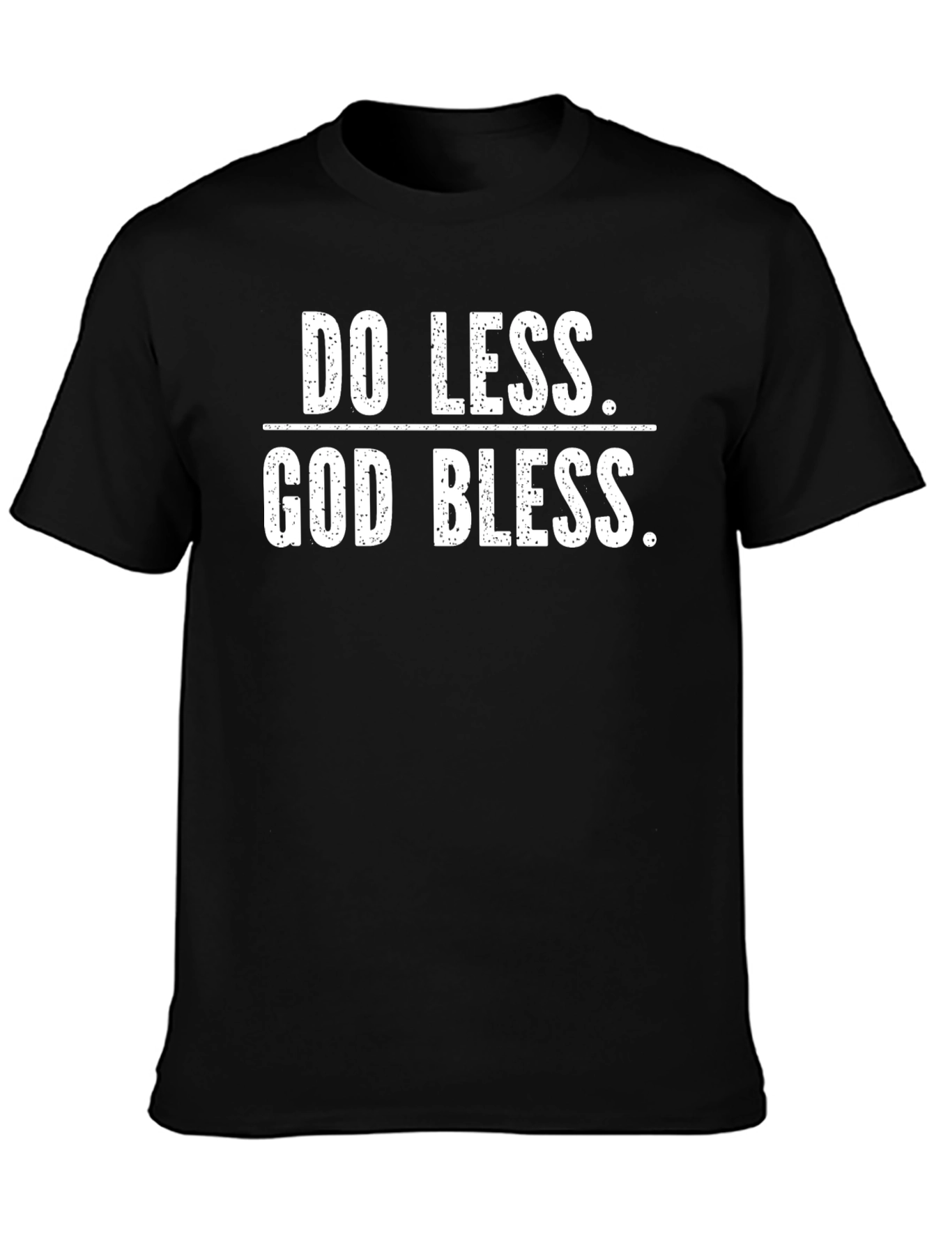 Do Less God Bless Black Graphic Tee