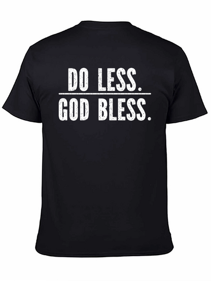Do Less God Bless Black Graphic Tee