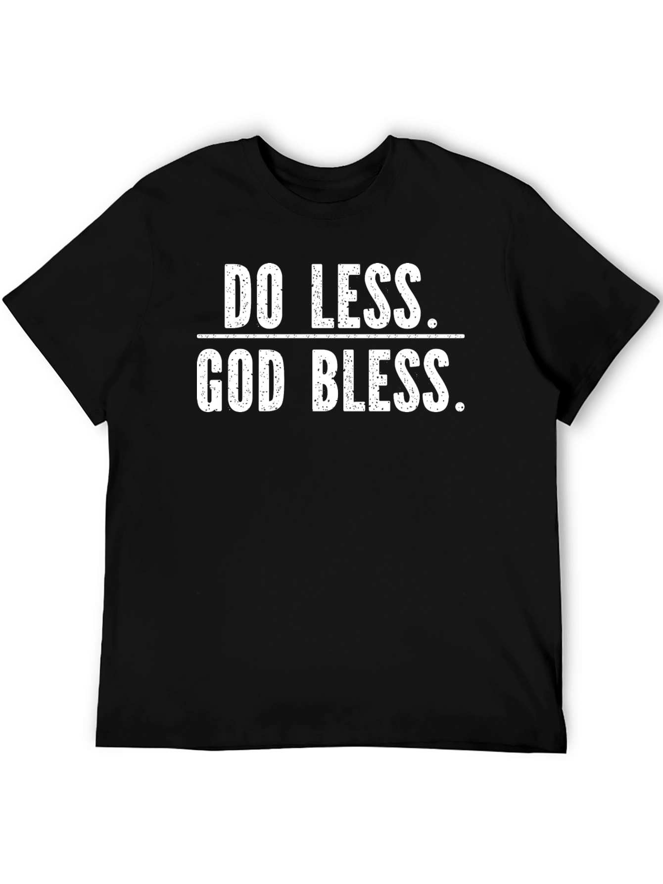 Do Less God Bless Black Graphic Tee