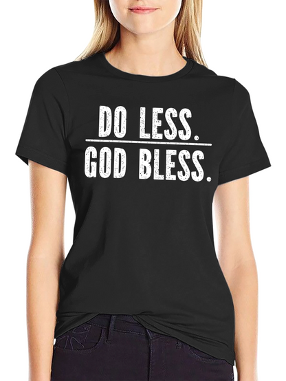 Do Less God Bless Black Graphic Tee