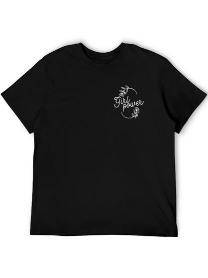 Girl Power Graphic Black T-Shirt