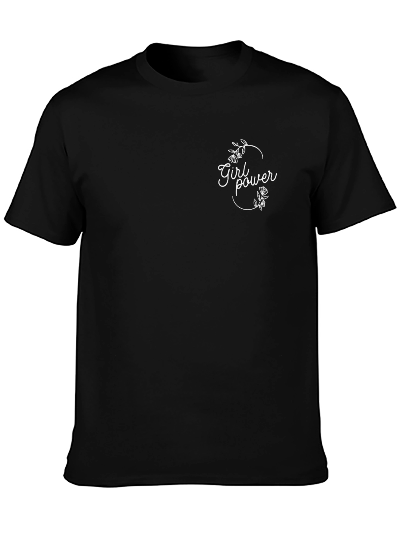 Girl Power Graphic Black T-Shirt