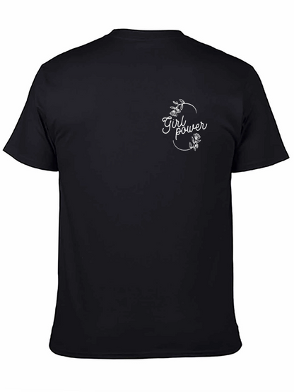 Girl Power Graphic Black T-Shirt