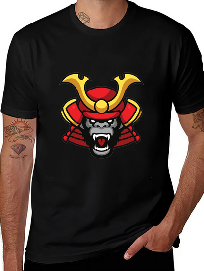 Samurai Gorilla Graphic Tee - Cool Unique Design