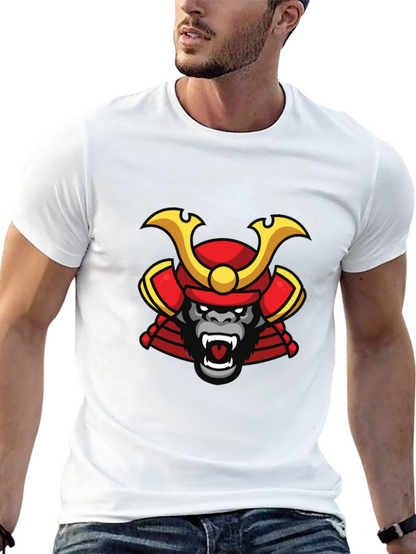 Samurai Gorilla Graphic Tee - Cool Unique Design