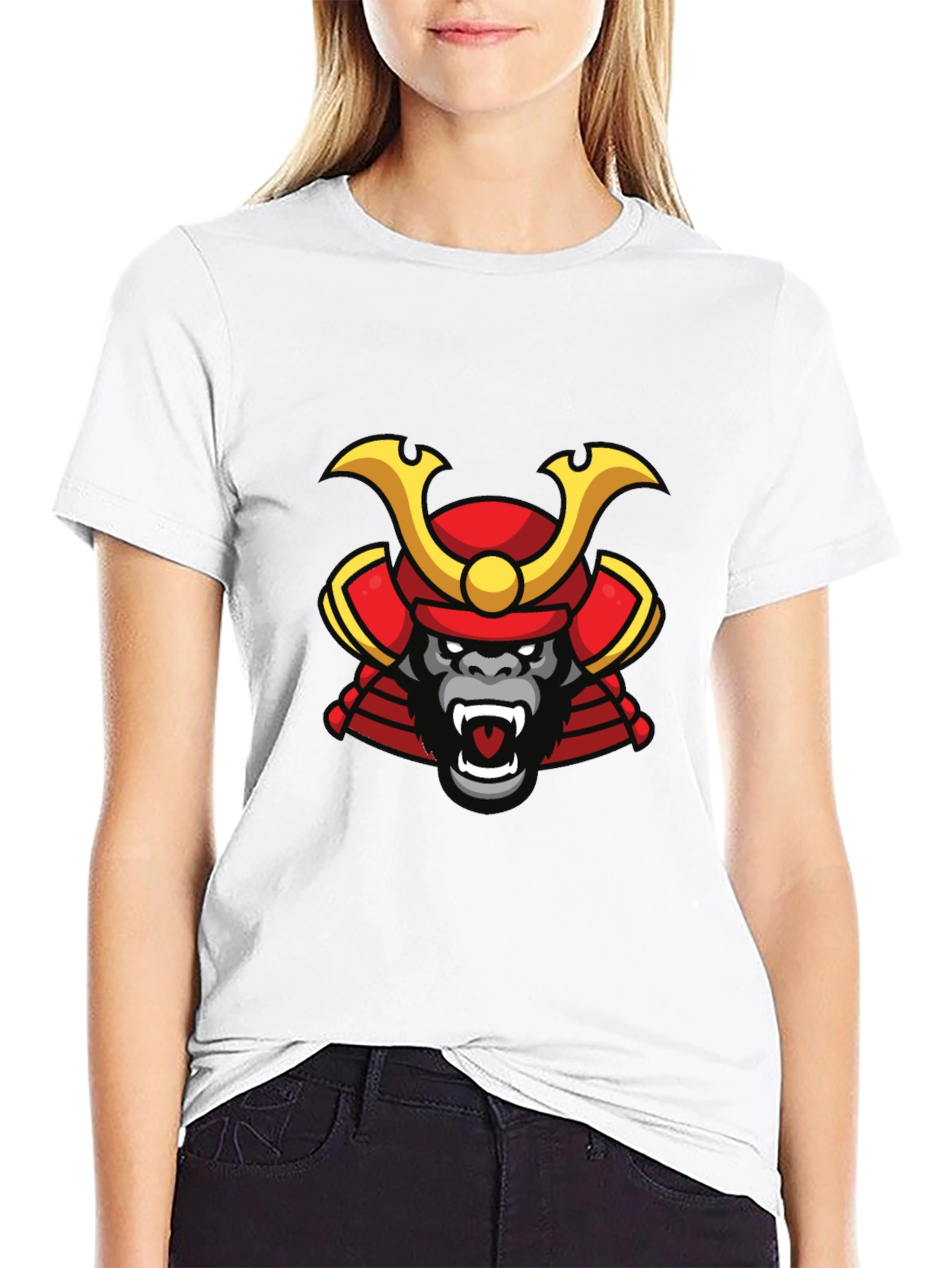 Samurai Gorilla Graphic Tee - Cool Unique Design