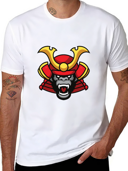 Samurai Gorilla Graphic Tee - Cool Unique Design