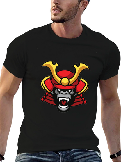 Samurai Gorilla Graphic Tee - Cool Unique Design