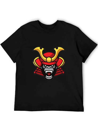 Samurai Gorilla Graphic Tee - Cool Unique Design