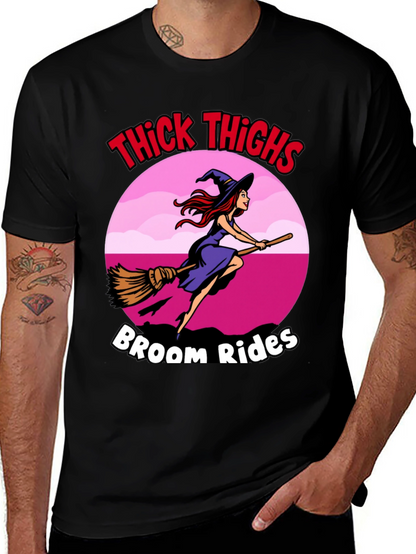 Thick Thighs Broom Rides Graphic Tee