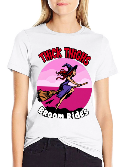 Thick Thighs Broom Rides Graphic Tee
