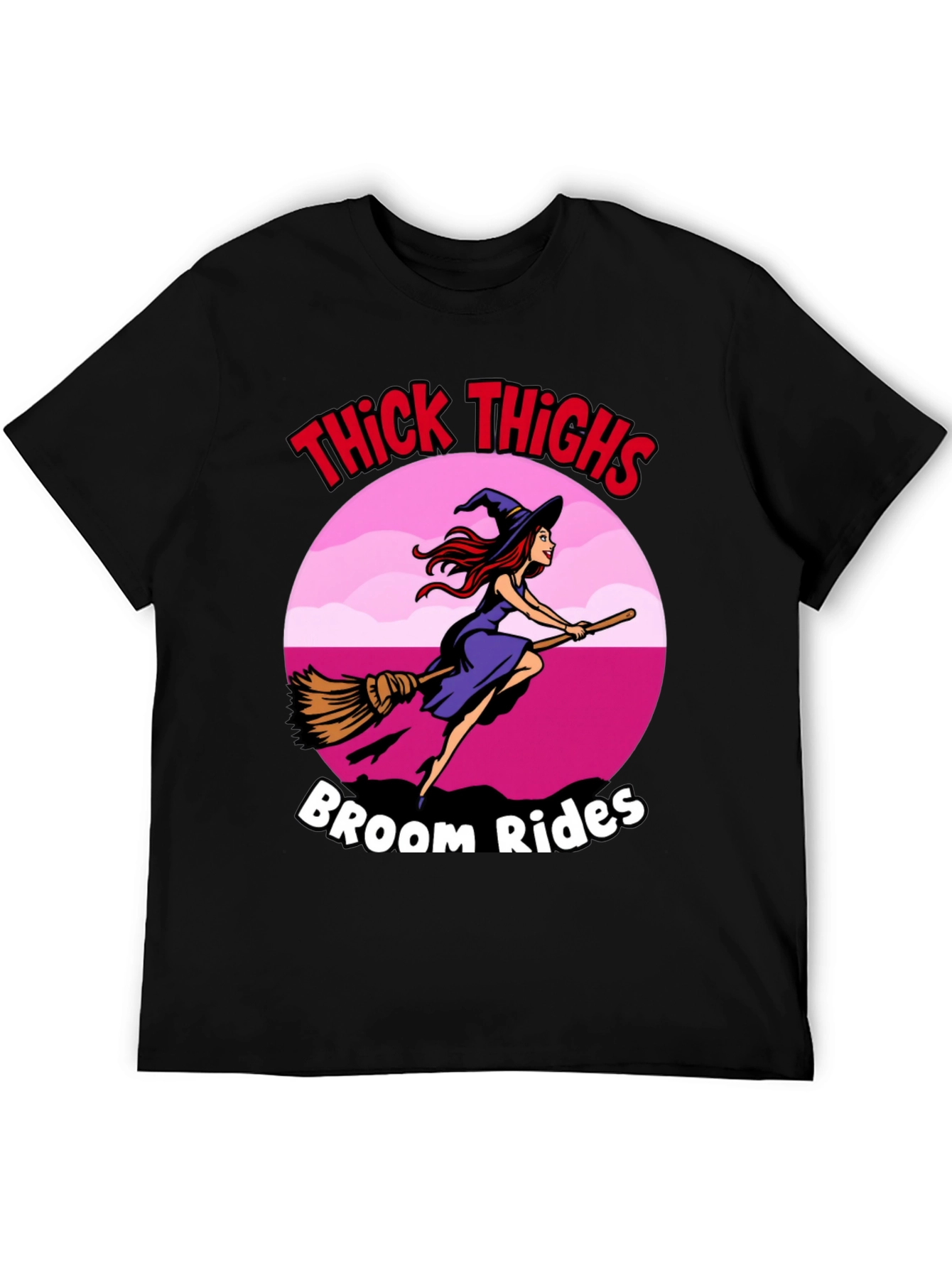 Thick Thighs Broom Rides Graphic Tee