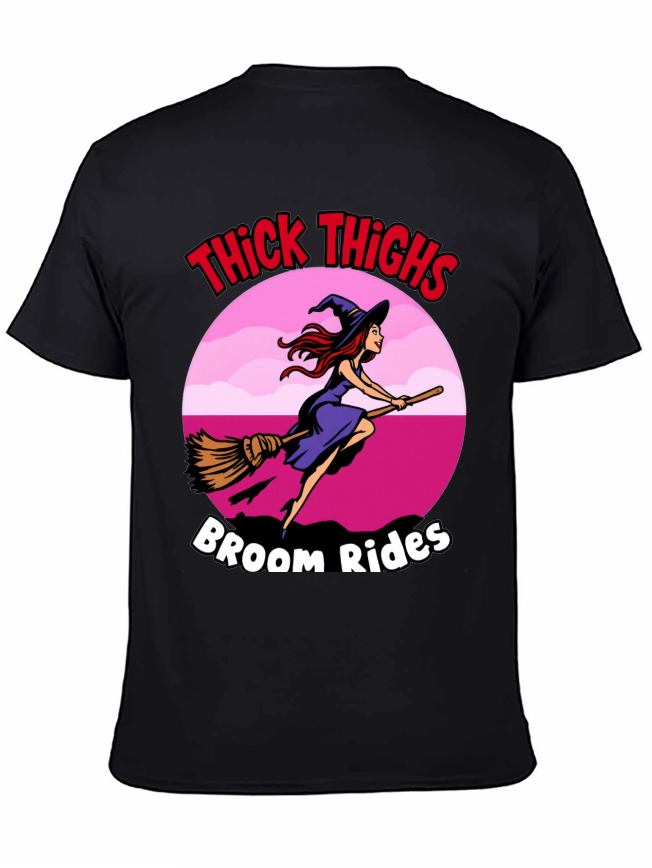 Thick Thighs Broom Rides Graphic Tee