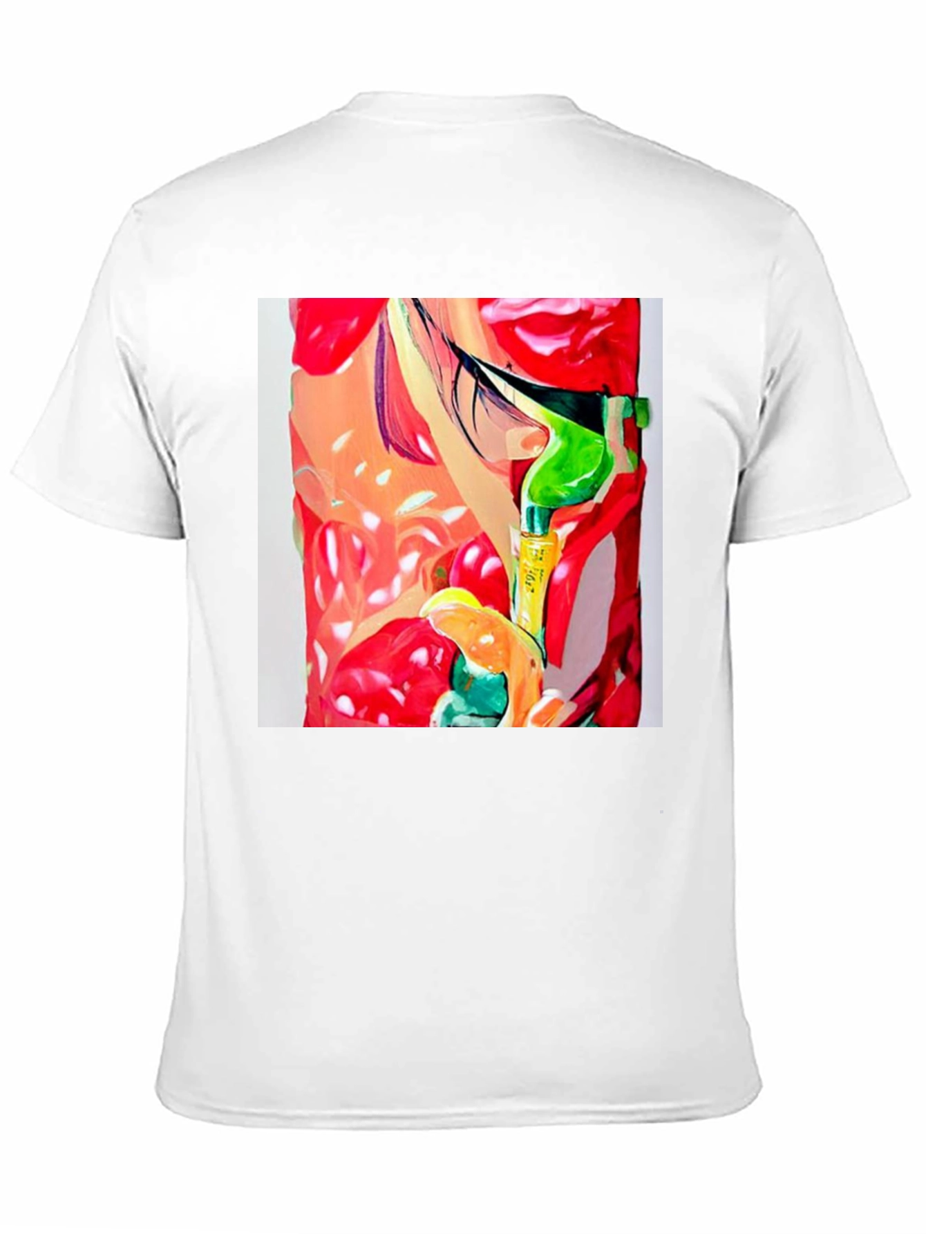 Abstract Print Mens Black T-Shirt