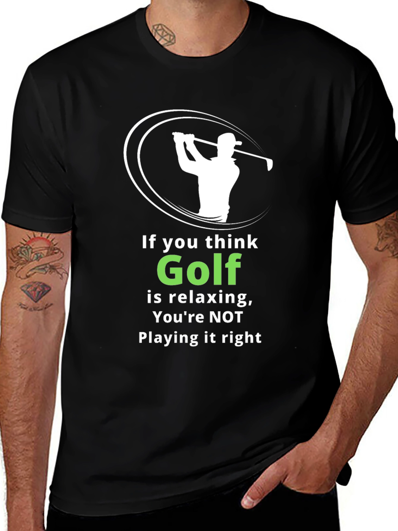 Funny Golf T-Shirt: If You Think Golf is Relaxing