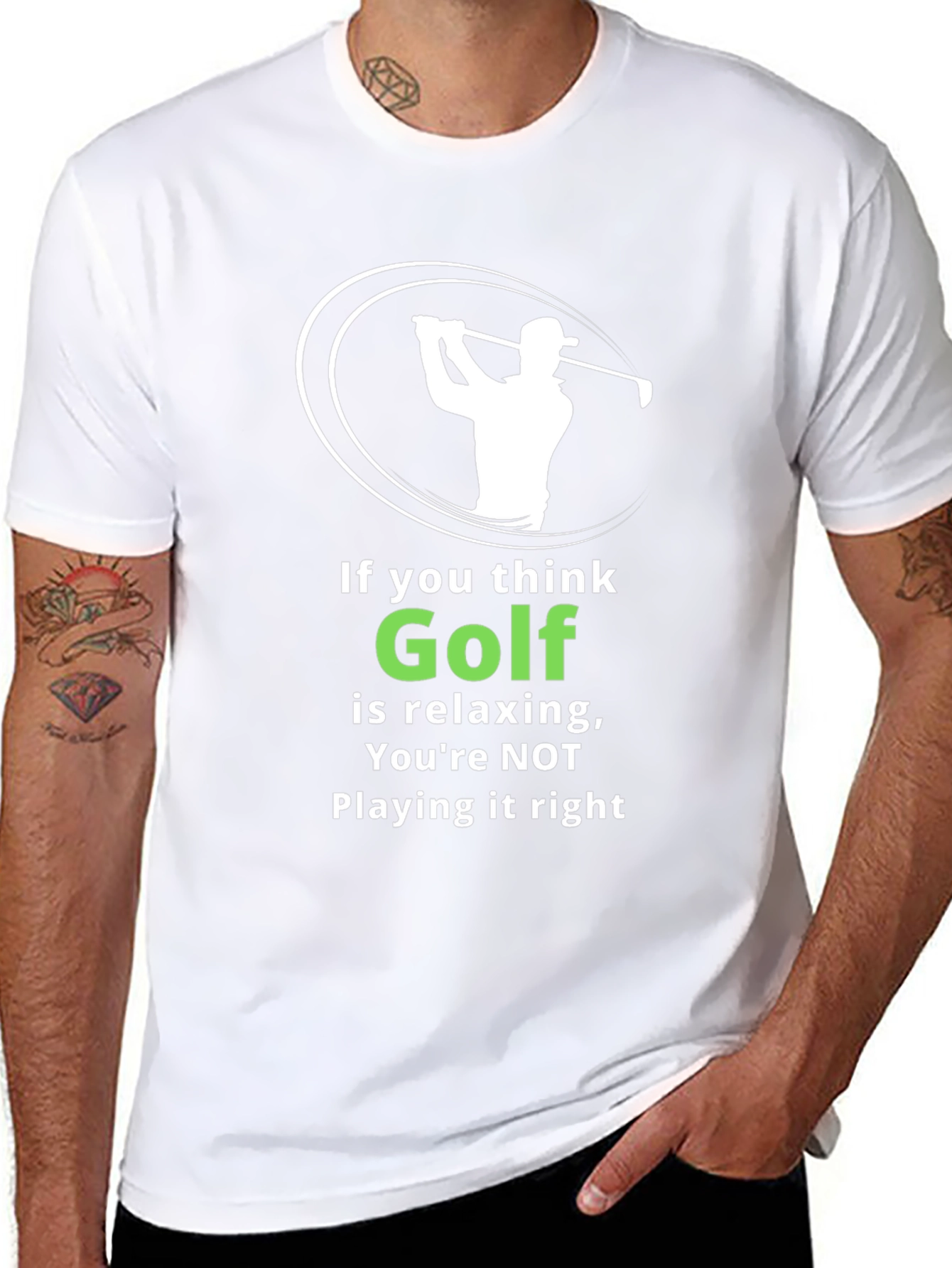 Funny Golf T-Shirt: If You Think Golf is Relaxing